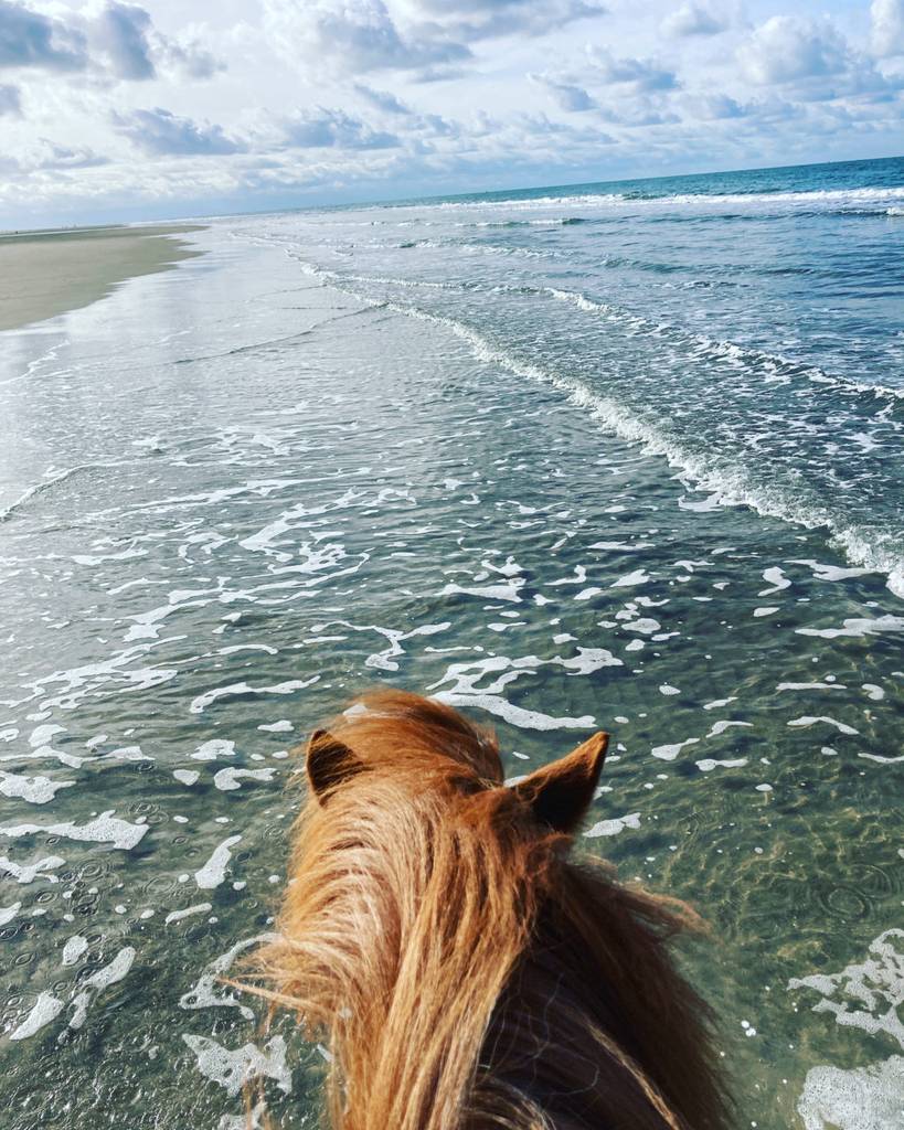 Mit Sprengur am Meer