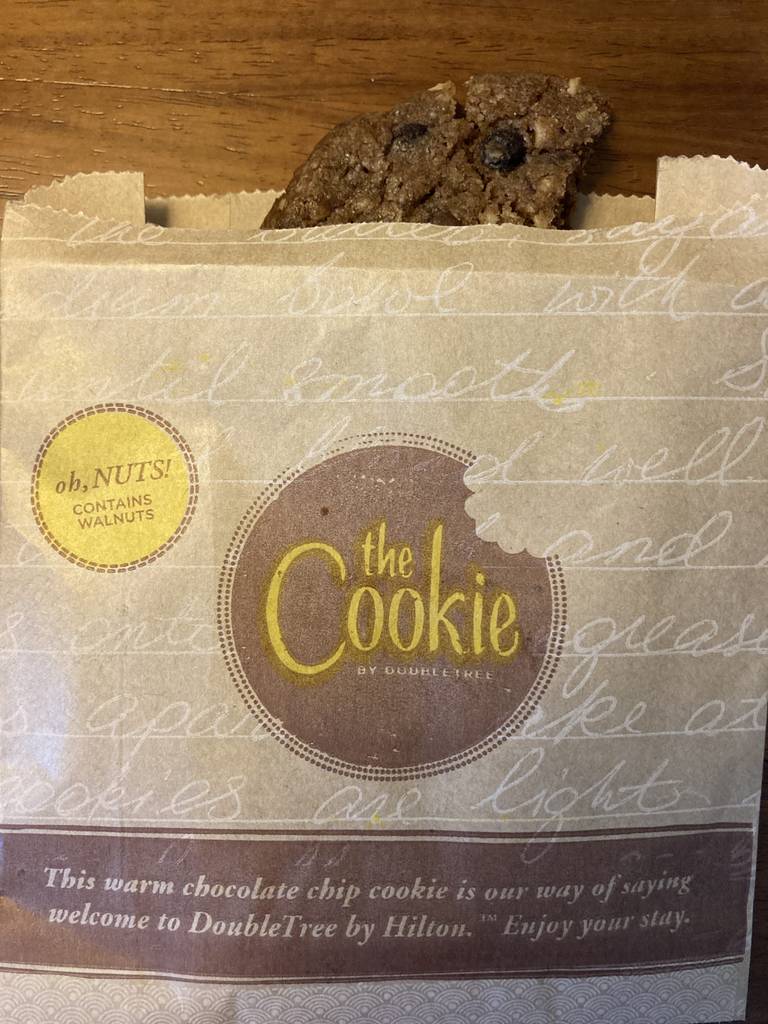 Das Hilton verschenkt leckere Cookies