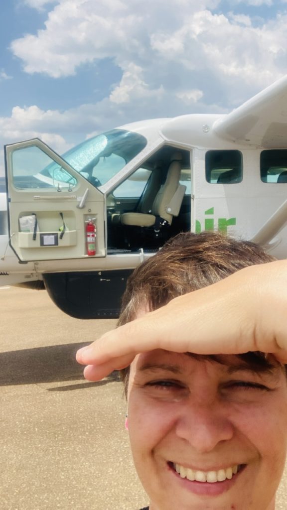 Bereit zum Rundflug über das Okavango Delta