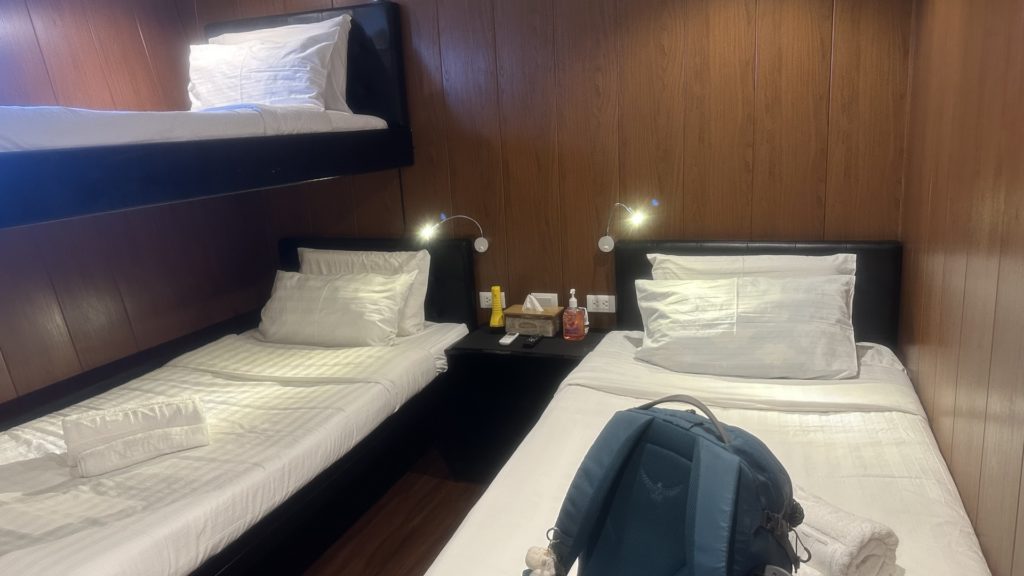 Kabine auf dem Schiff
