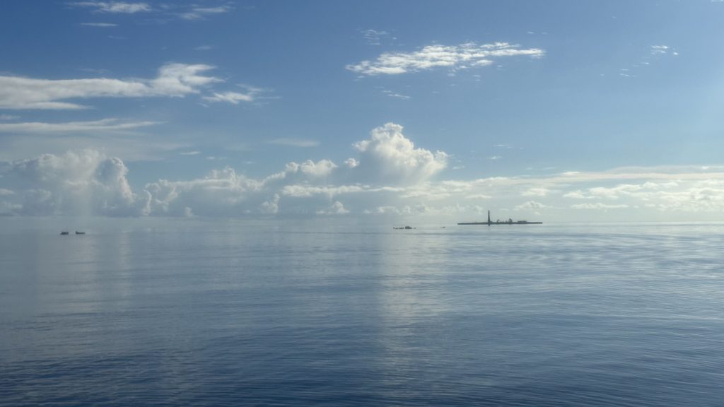 Leuchtturm am Tubbataha Süd-Atoll